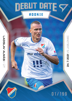 Ladislav Almasi Banik Ostrava SportZoo FORTUNA:LIGA 2021/22 1. serie Debut Date Rookie /199 #DR02